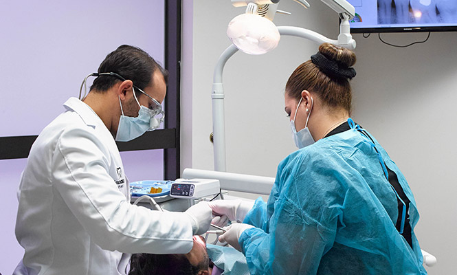 Dr. Chaviano at work